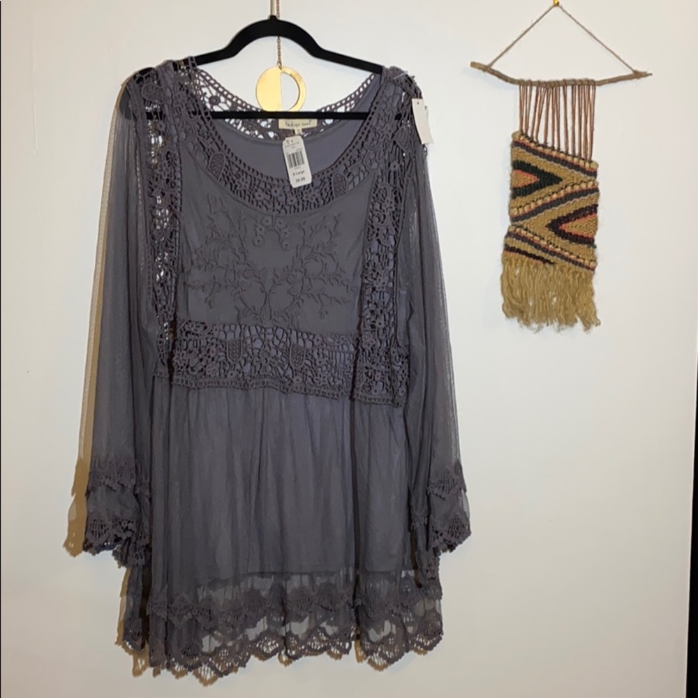 Indigo Soul 2-piece mesh top